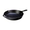 Lodge Seasoned Cast Iron Skillet, Classic USA Made Frying Pan with Handle, Black
